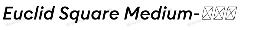 Euclid Square Medium字体转换